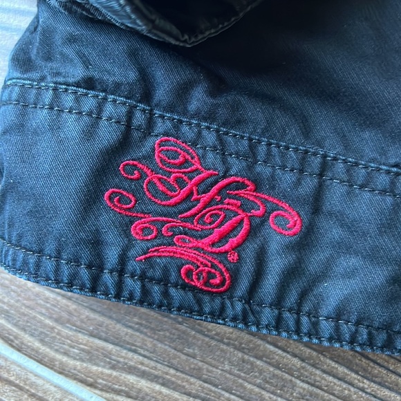 Harley Davidson black zip up jacket with removable hooded vest size 1w - Picture 6 of 12